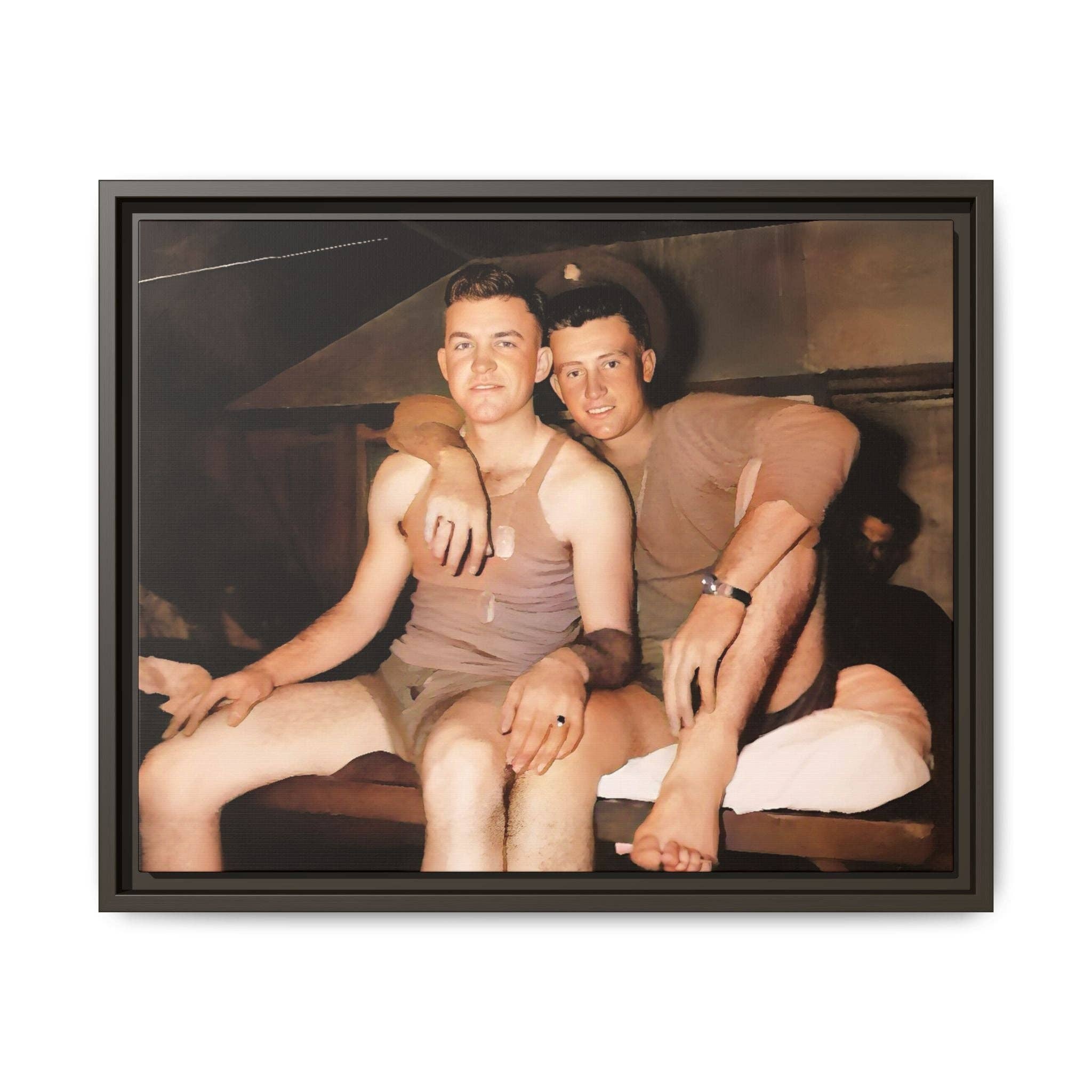 Walt & Pete - Wholesale Photograph - paire 100 | Framed Vintage Photo - Matte Canvas34