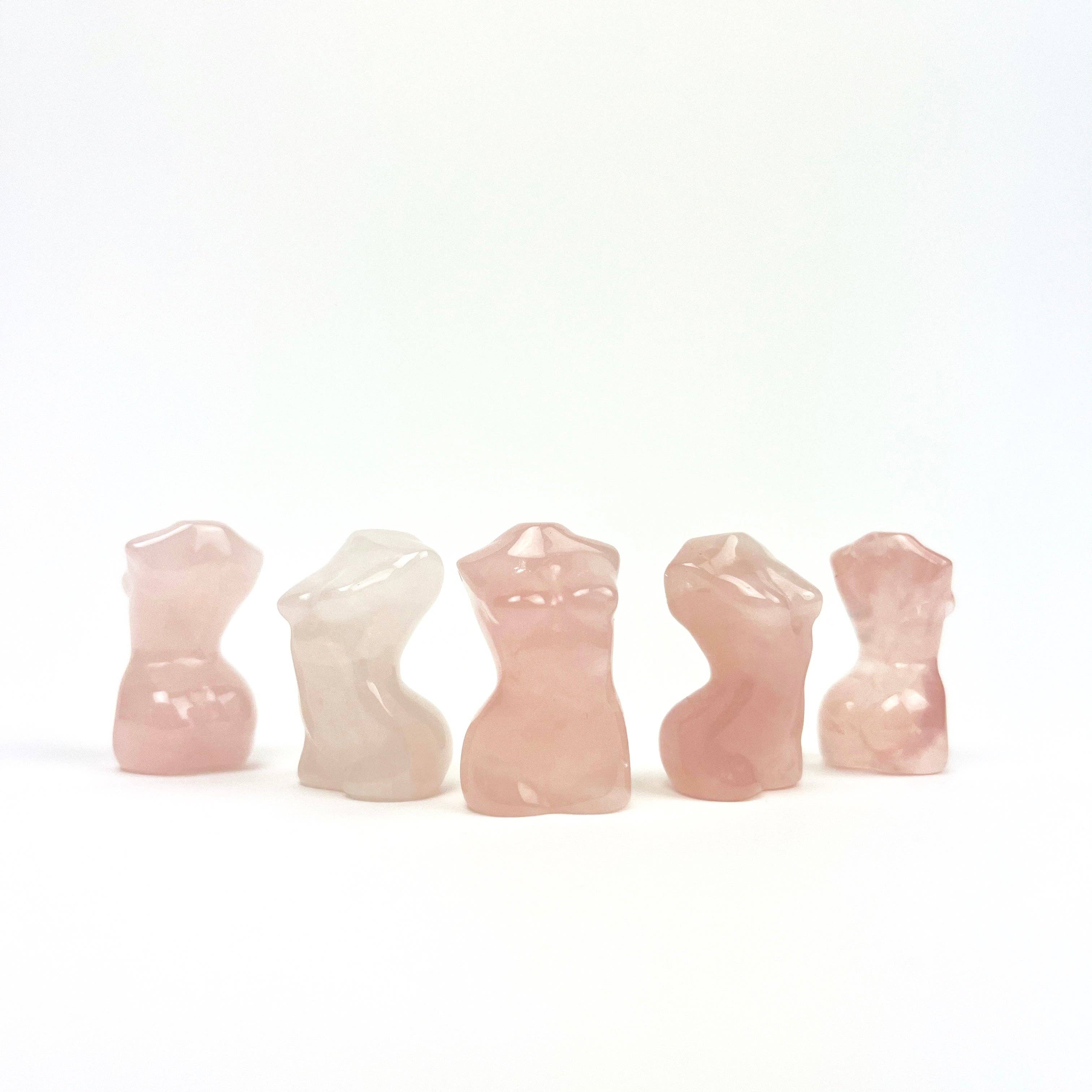 Pelham Grayson Rose - Wholesale Spiritual Stone/Crystal - Mini Female Forms | 30mm | Single2