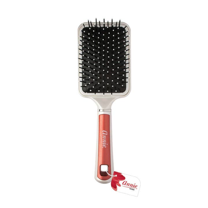 Annie Pearly Delux Paddle Brush Red for wholesale by Annie International, Inc.