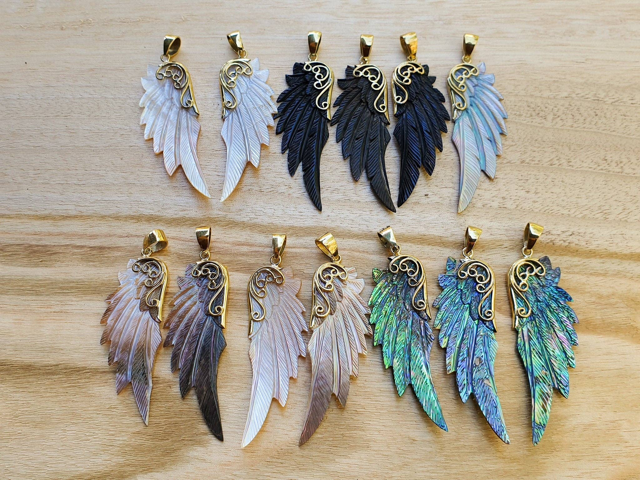 Feather Tribe - Vente Colliers à pendentif - Pendentif Aile d'Archange Michel8