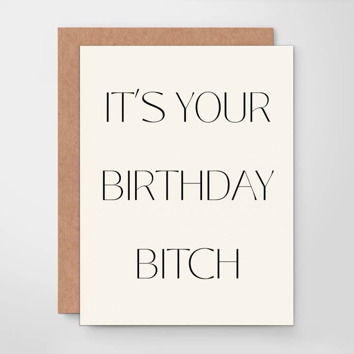 Het is je verjaardag trut – Stoute verjaardagskaart voor wholesale door Assar