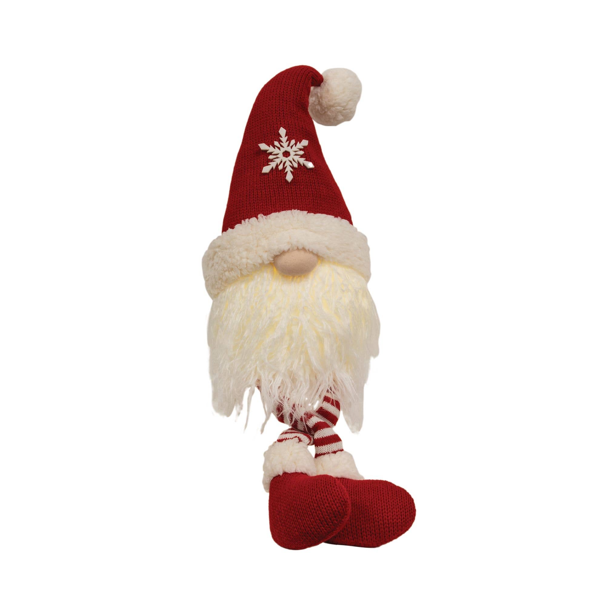 Bright Ideas - Wholesale Christmas Decoration - Candy Cane Striped Gnome w/LED Light0