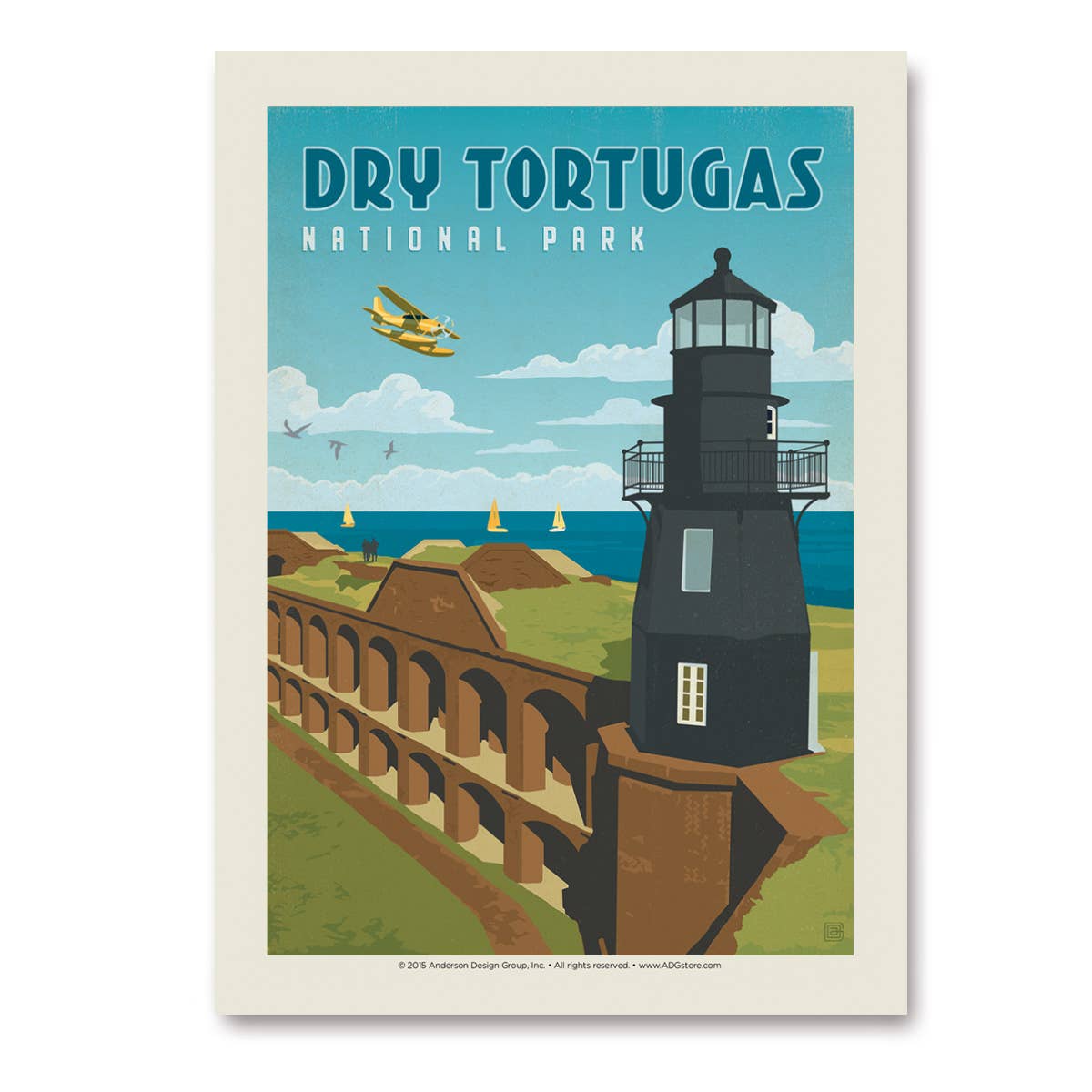 Tourist Courts - Wholesale Sticker - Dry Tortugas Vert Sticker0