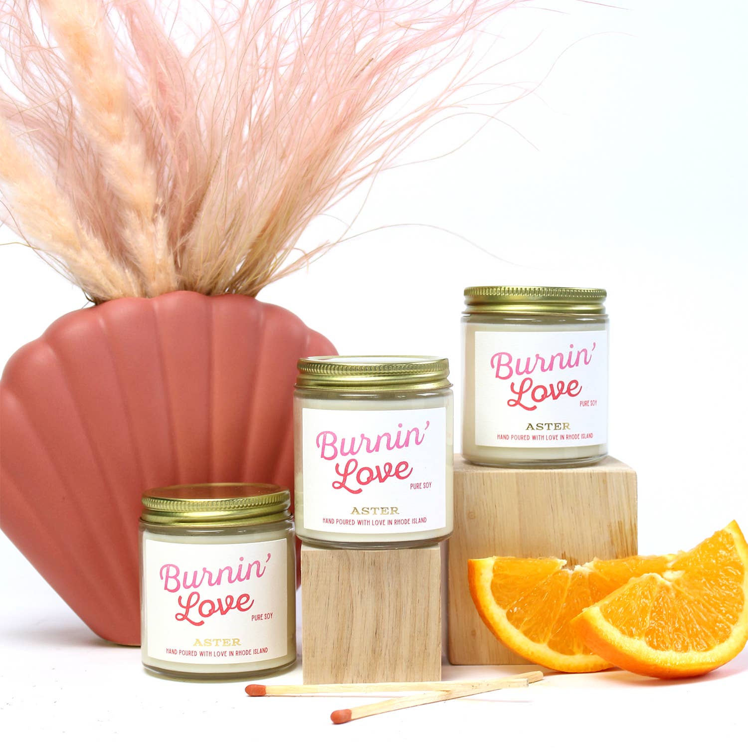 Aster Candle - Wholesale Jar/Filled Candle - Burnin' Love Candle - 4oz3
