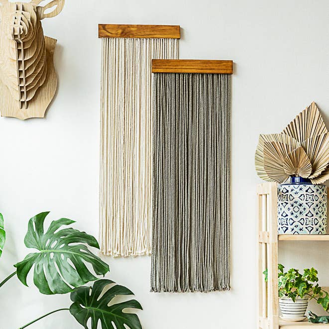 Colgante de pared moderno de macramé W18 para venta al por mayor de BeanDaikon