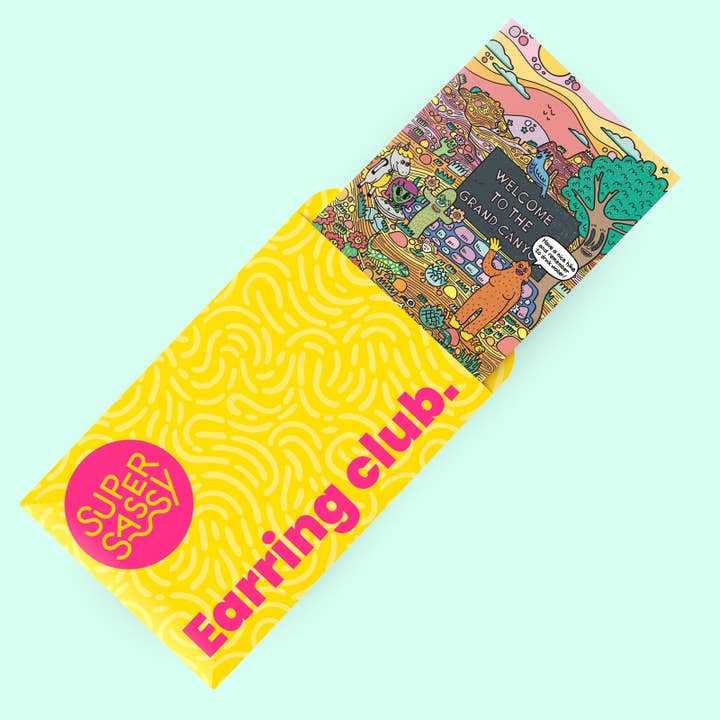 Earring Club Numéro #9 - Desert pour la vente par Super Sassy