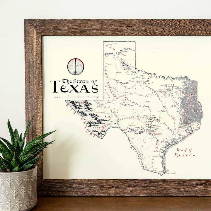 Texas Map (New Updated Version) for wholesale by Lord of Maps