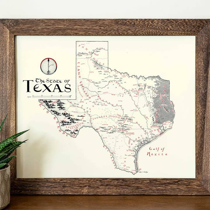 Texas Map (New Updated Version) for wholesale by Lord of Maps