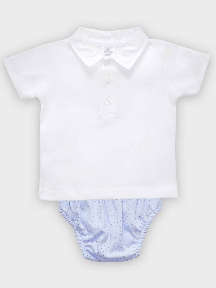 Set van Minhon SOFT BABY t-shirt met korte mouwen en luierbroekje voor jongens voor wholesale door Minhon