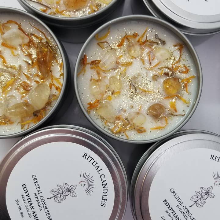 Angelic Magic - Wholesale Reiskaarsen - Privélabel op maat gemaakte kristallen kaarsen in 8oz blikken2