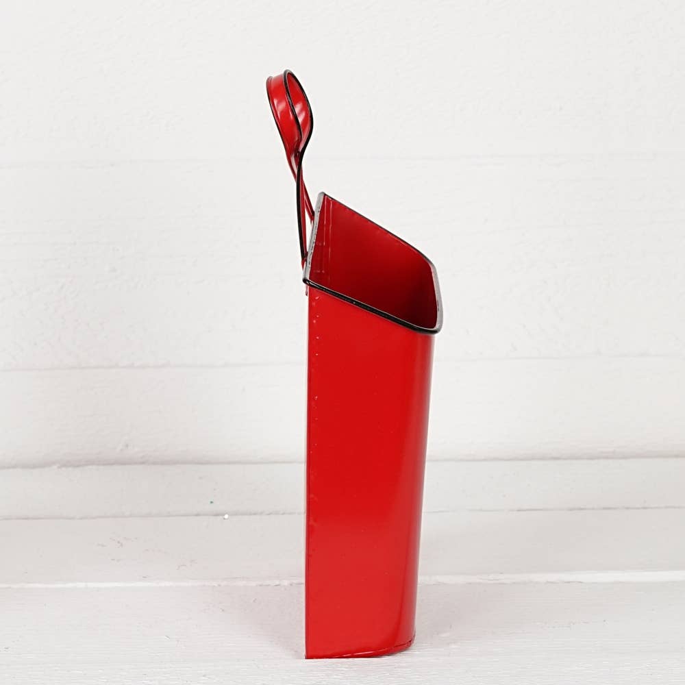 Impressive Enterprises, Inc. - Wholesale Christmas Decoration - M32621-Vintage Red metal mailbox basket w. text (12in)2