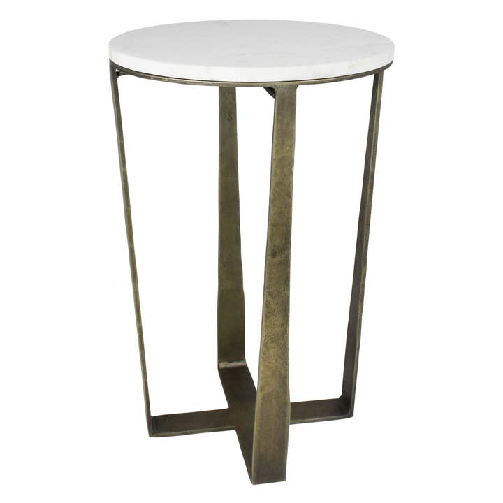 HomArt - Wholesale Side Table - Shelton Side Tables, Brass & Marble - Set of 26