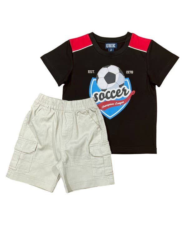 Unik – wholesale Top & short set – Kids – Soccer Short Set 10-148