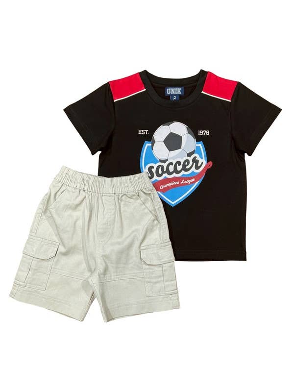 Unik - Wholesale Top & Short Set - Kids - Soccer Short Set 5-81