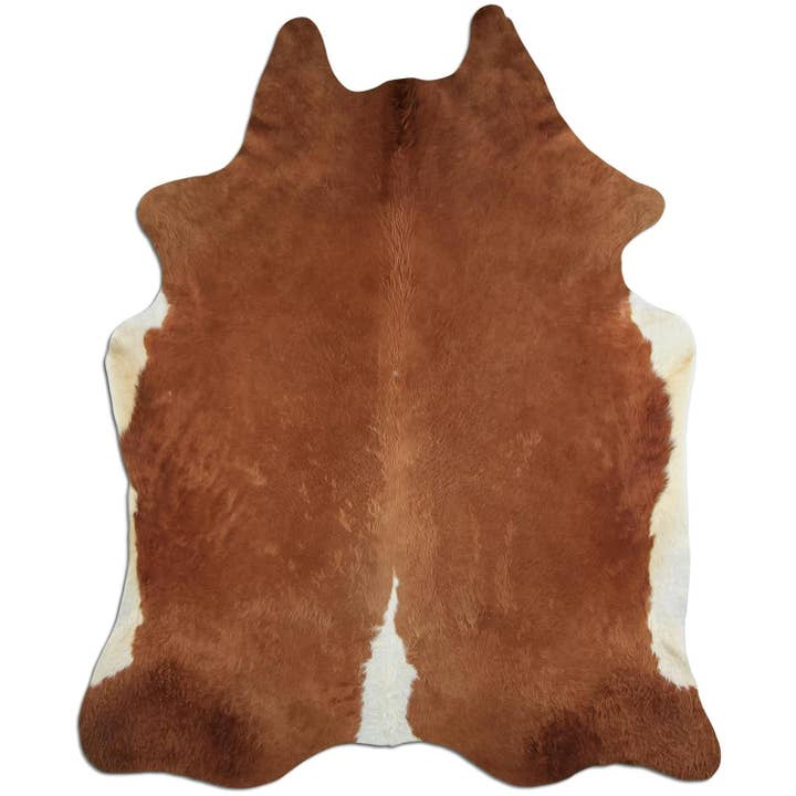 Tapete de pele de vaca - L240 x B200 cm - caramelo castanho branco por atacado de Livarto UG (haftungsbeschränkt)