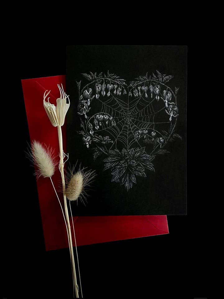 Carte de vœux Bleeding Hearts 5 x pour la vente par Death of Seasons