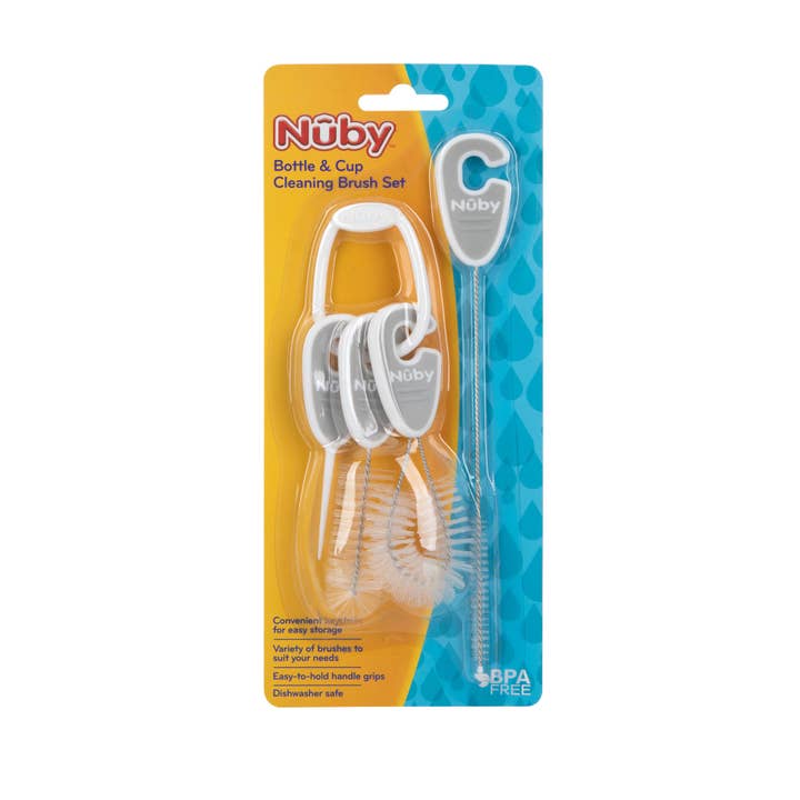 Ensemble de brosses de nettoyage pour bouteilles et gobelets Nuby's pour la vente par Nuby