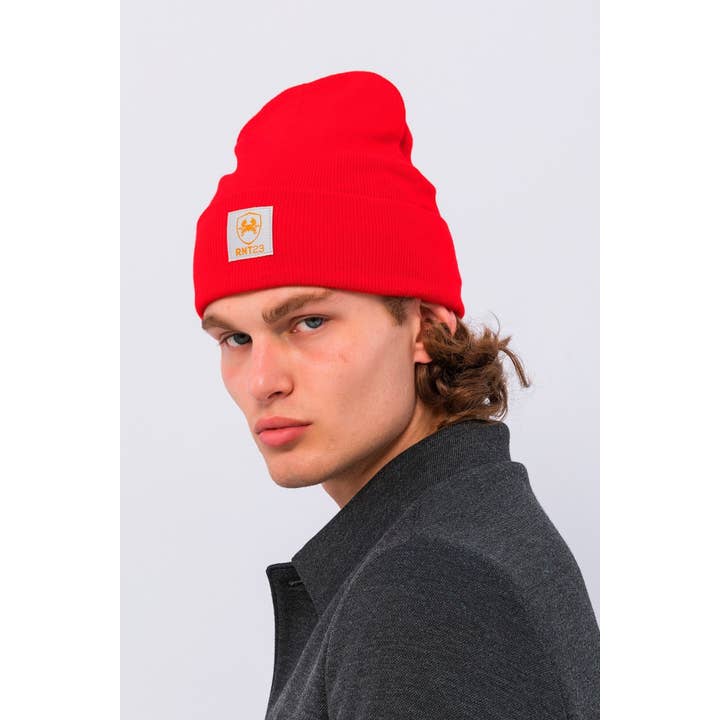 Men's Fine Fit Beanie - Red for wholesale on Faire2