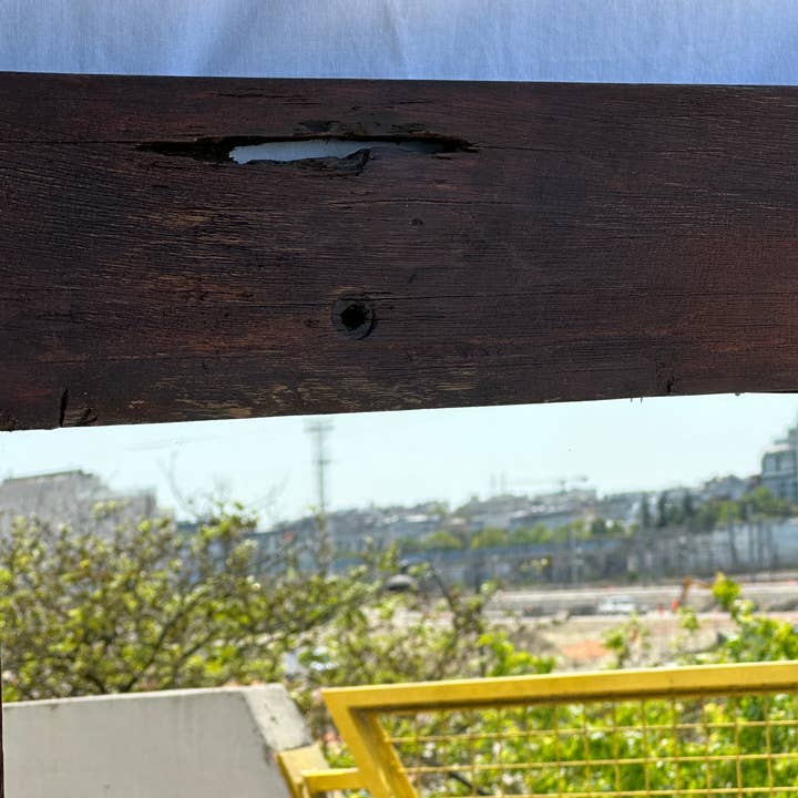 Office Objets - Wholesale Wall Mirror - Mirror with exotic brutalist old iron wood frame H:139cm17