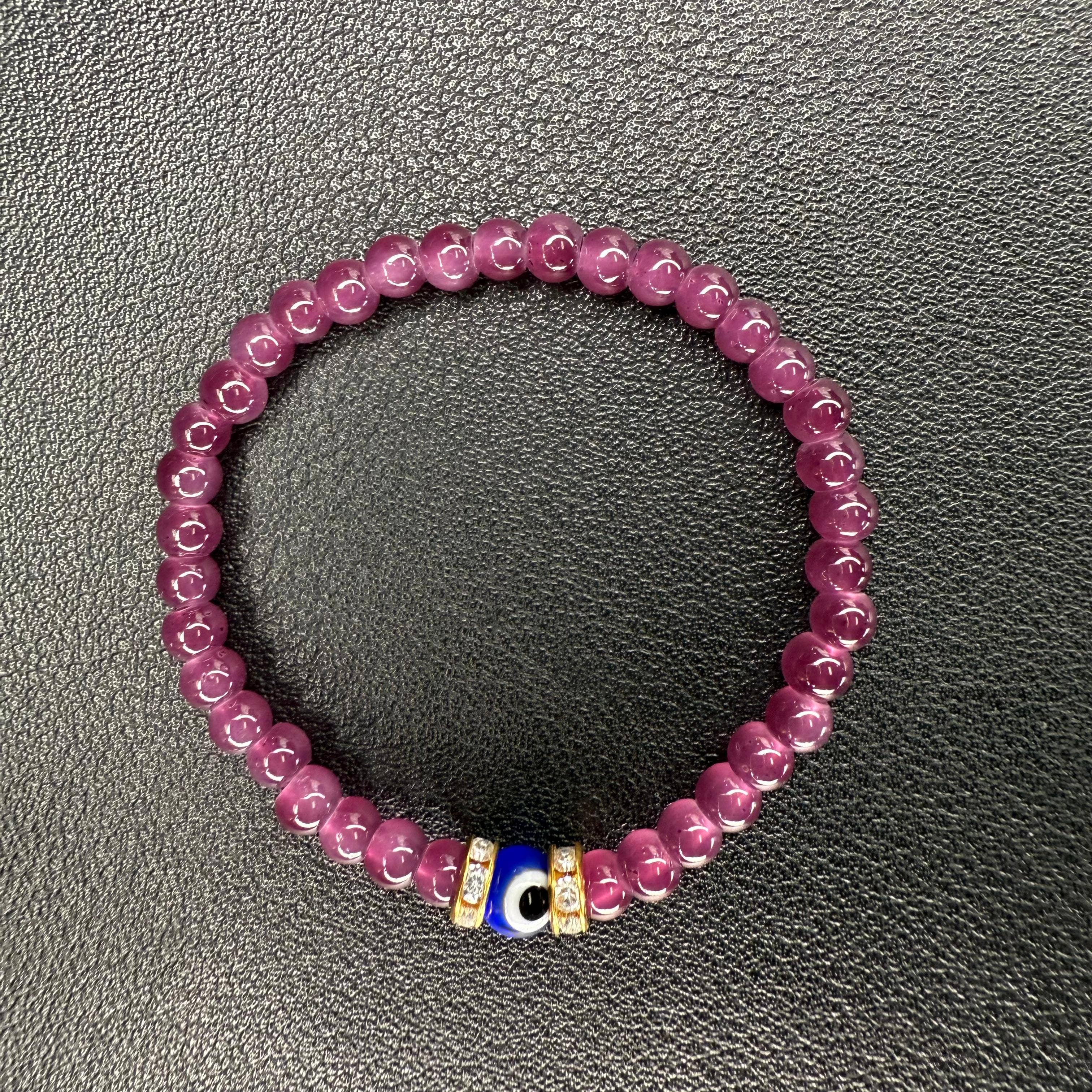 Loli - Vente Bracelet de perles – enfant - Bracelet Élastique pour Enfants avec Perles Œil Maléfique - Pack Simple & Packs Mixtes4