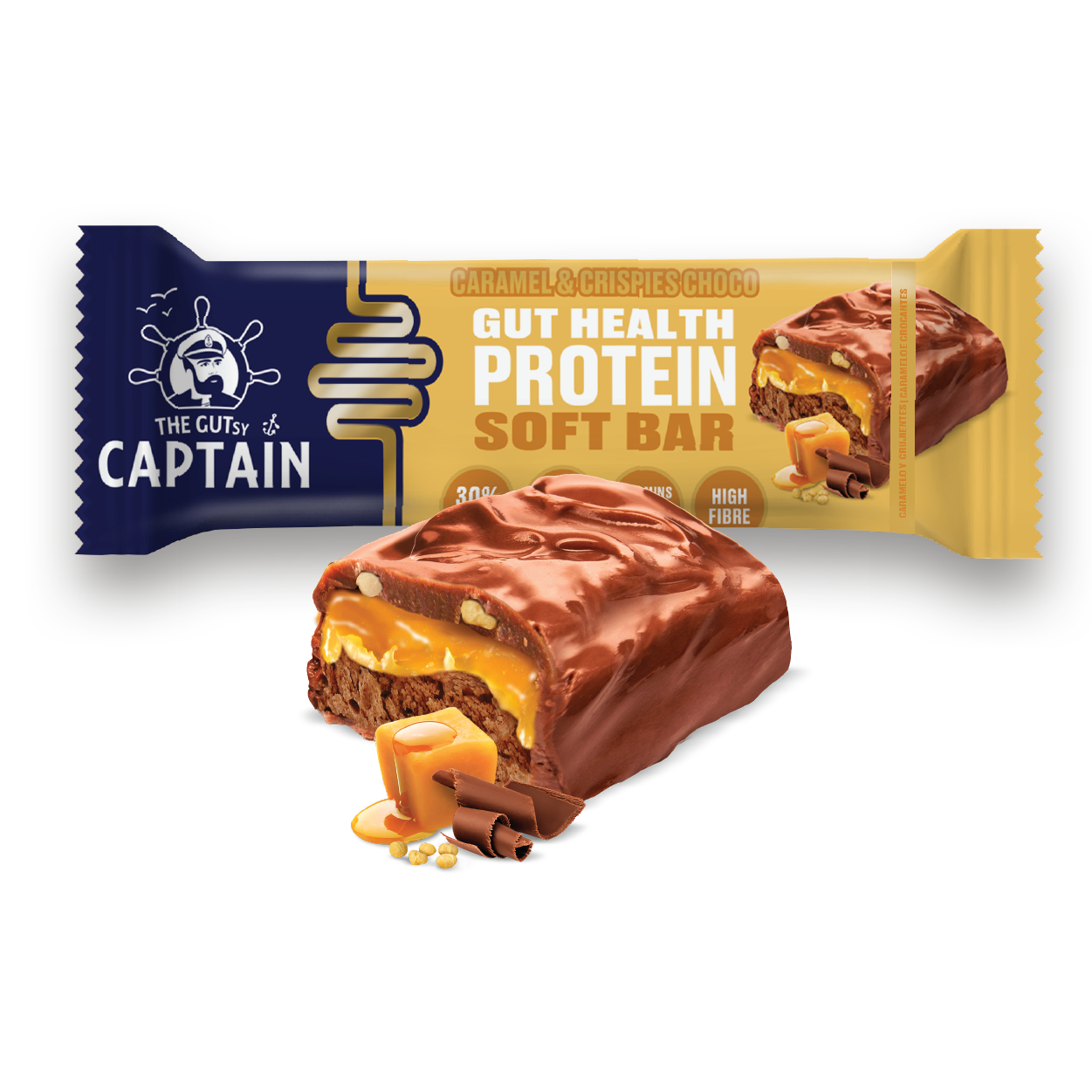 The GUTsy Captain Company - Wholesale Snack Bar - GUTsy Captain GUT HEALTH & PROTEIN SOFT BAR - Multiflavor Pack 20 x 50g4