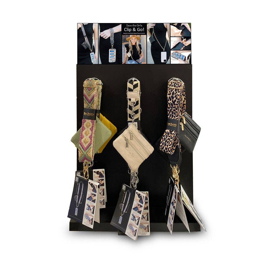 Save The Girls - Wholesale Retailer Display - Accessories - Rotating Table Display Black1