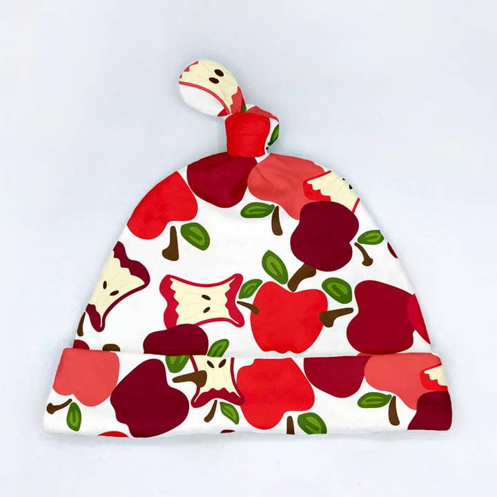 Apple Harvest Organic Cotton Baby Hat (Newborn) for wholesale by Sunny Day Designs