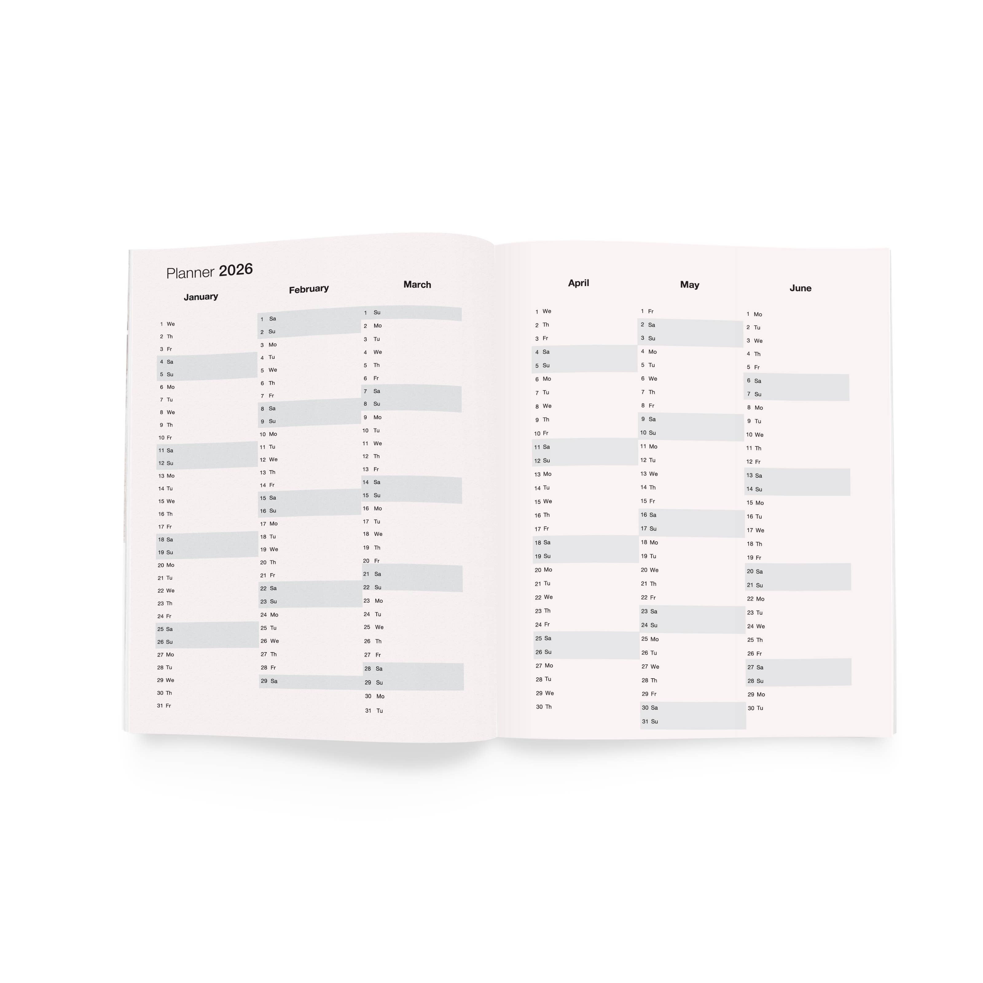Weew Smart Design - Wholesale Planner - 2026 Weekly Diary | Red2