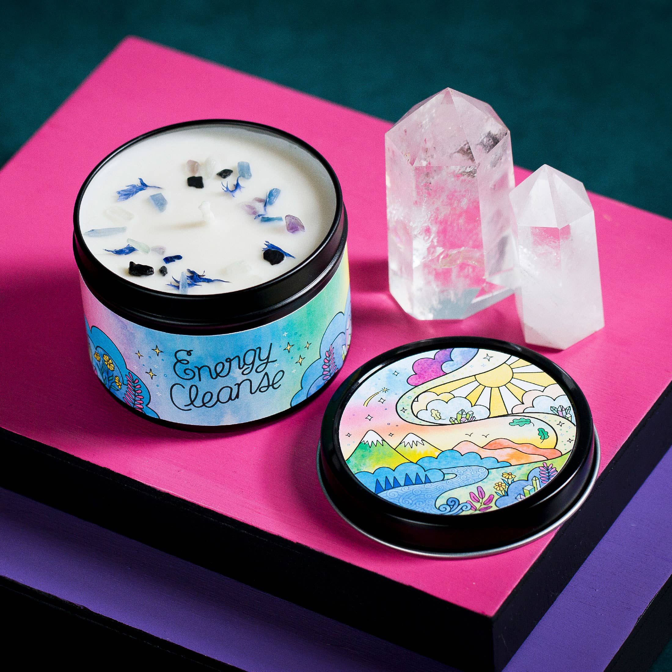 Rachel Beyer - Wholesale Travel Candles - Energy Cleanse Magic Aromatherapy Candle - Citrus & Herb8