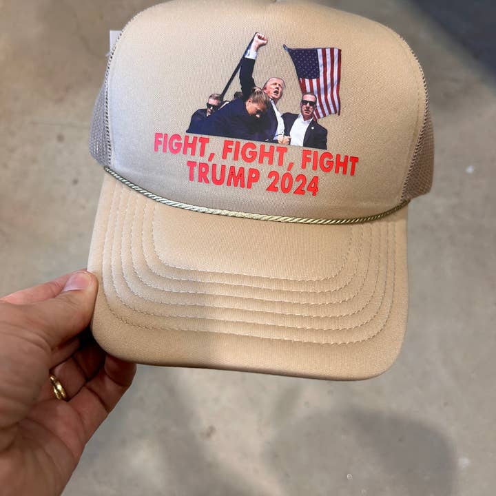Vibes Hat Company - Wholesale Trucker Hat - Unisex - Trump Fight Trucker | Election Hats | Political Caps