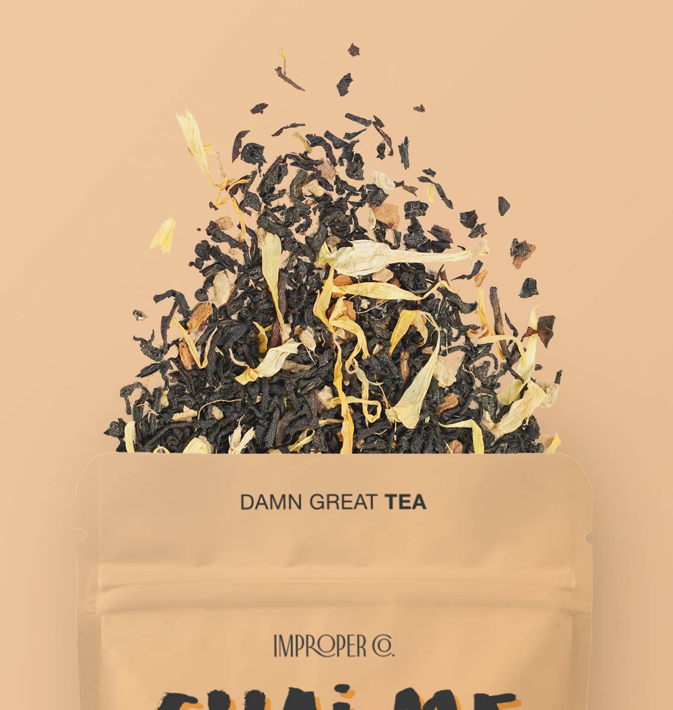 Improper Co. (No duties | Ships from CAN/USA) – wholesale Löst te – Chai Me A River Svart te2