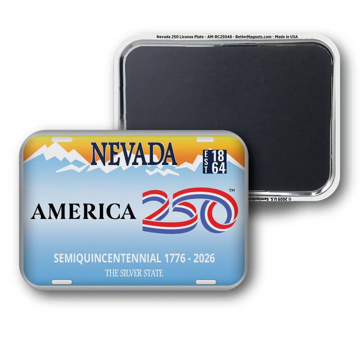 Nevada 250 License Plate for wholesale by BetterMagnets.com by Design Studio 88 Inc