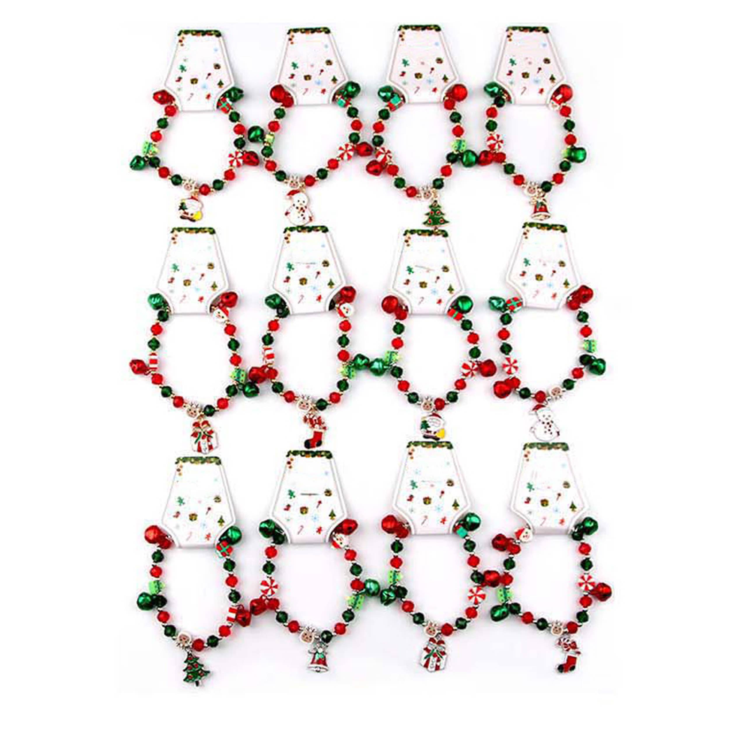 Loogai - Wholesale Armband met kralen - Kinderen - Kerstcharm Kralenarmband Voor Kinderen - Assorti1