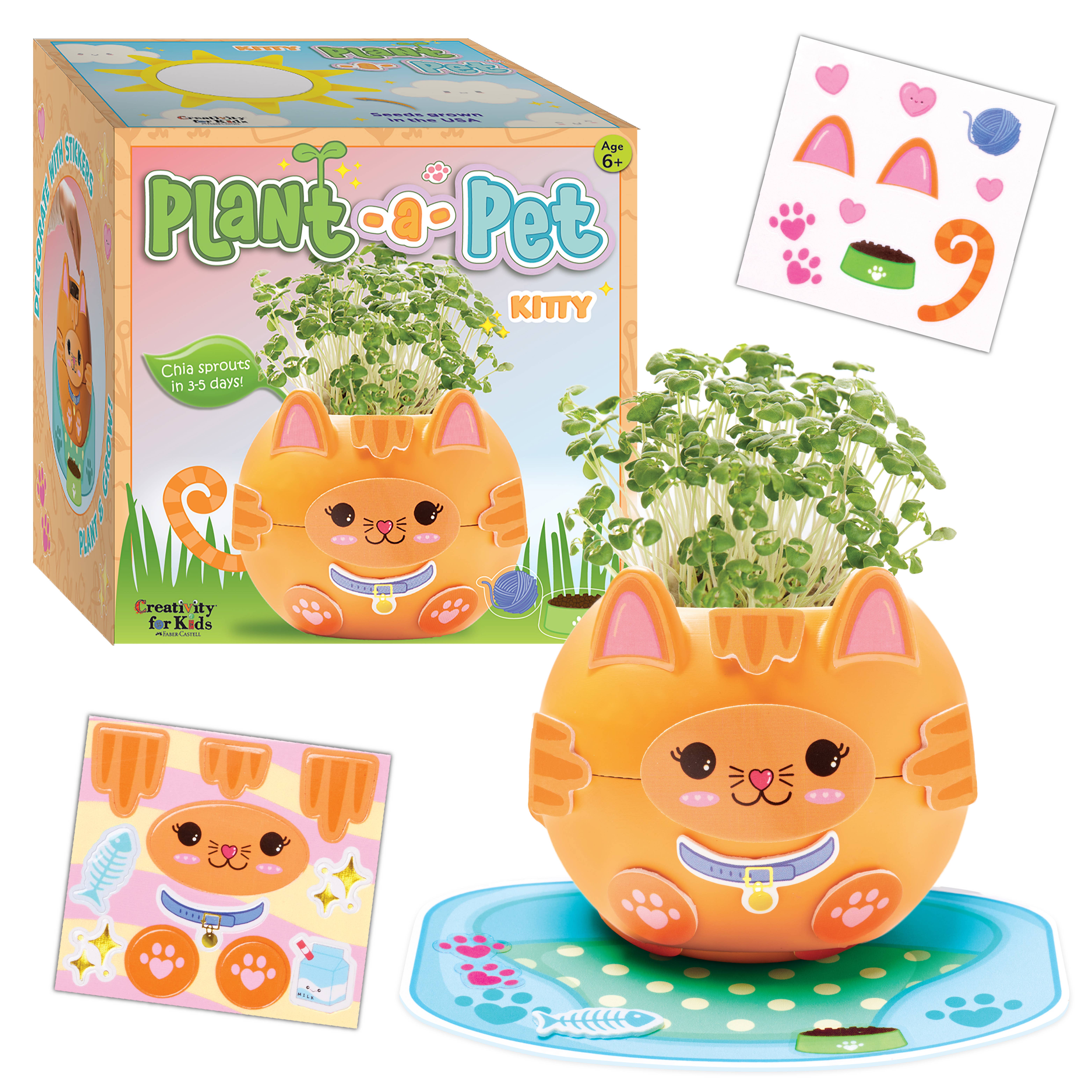 Faber-Castell / Creativity for Kids - Wholesale DIY Craft Kit - Kids - Plant a Pet Mini Grow Craft Kit for Kids 5