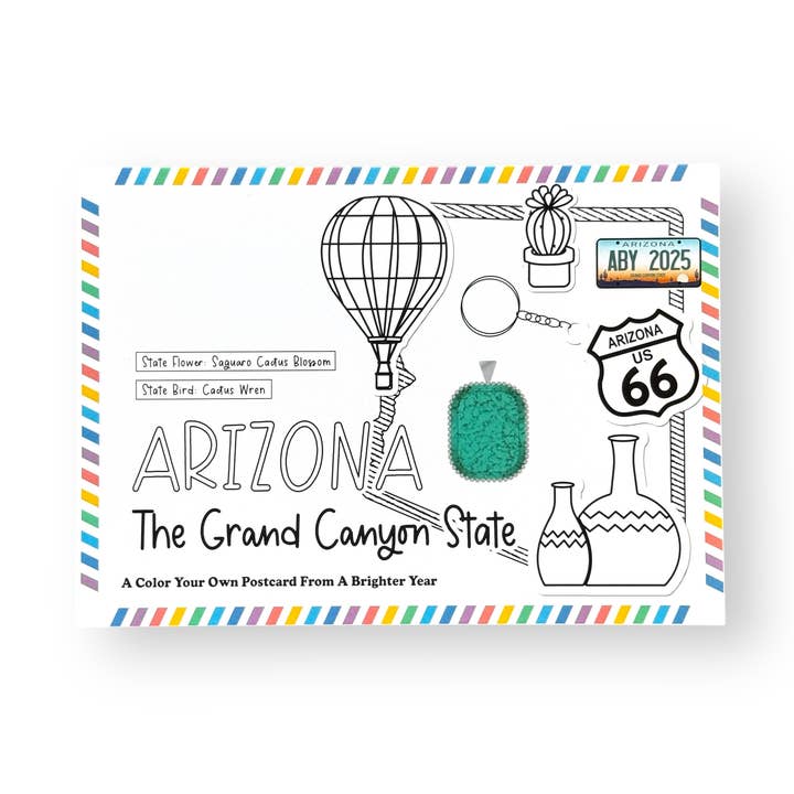 Colora la tua cartolina dell'Arizona. per la vendita all'ingrosso da parte di A Brighter Year