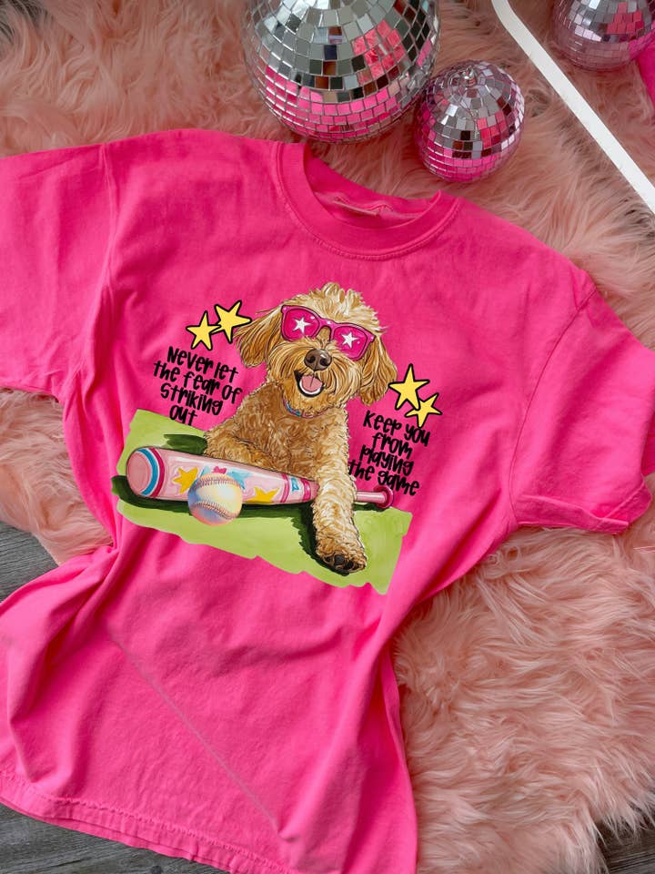 Maglietta a maniche corte Doodle Baseball per la vendita all'ingrosso da parte di Front Porch Boutique