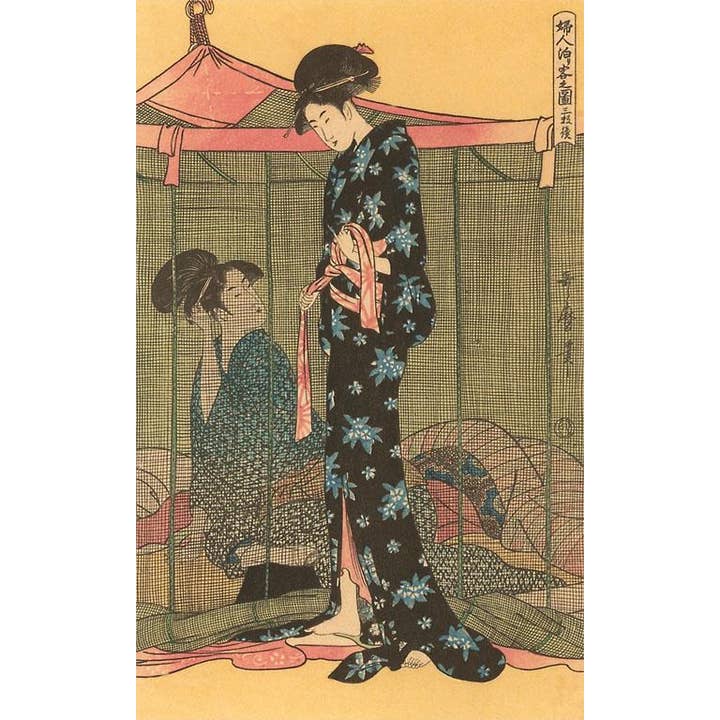 Found Image Press - Wholesale Postcard - Postcard JN-52 Japanese Woodblock, Geishas