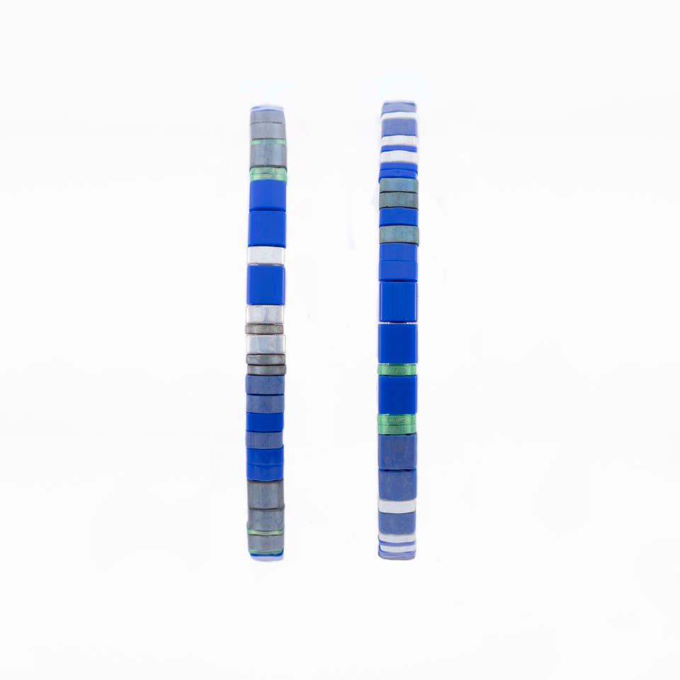 Altiplano – wholesale Beaded bracelet – Handmade Tila Bead Stretch Bracelet - PAIR8