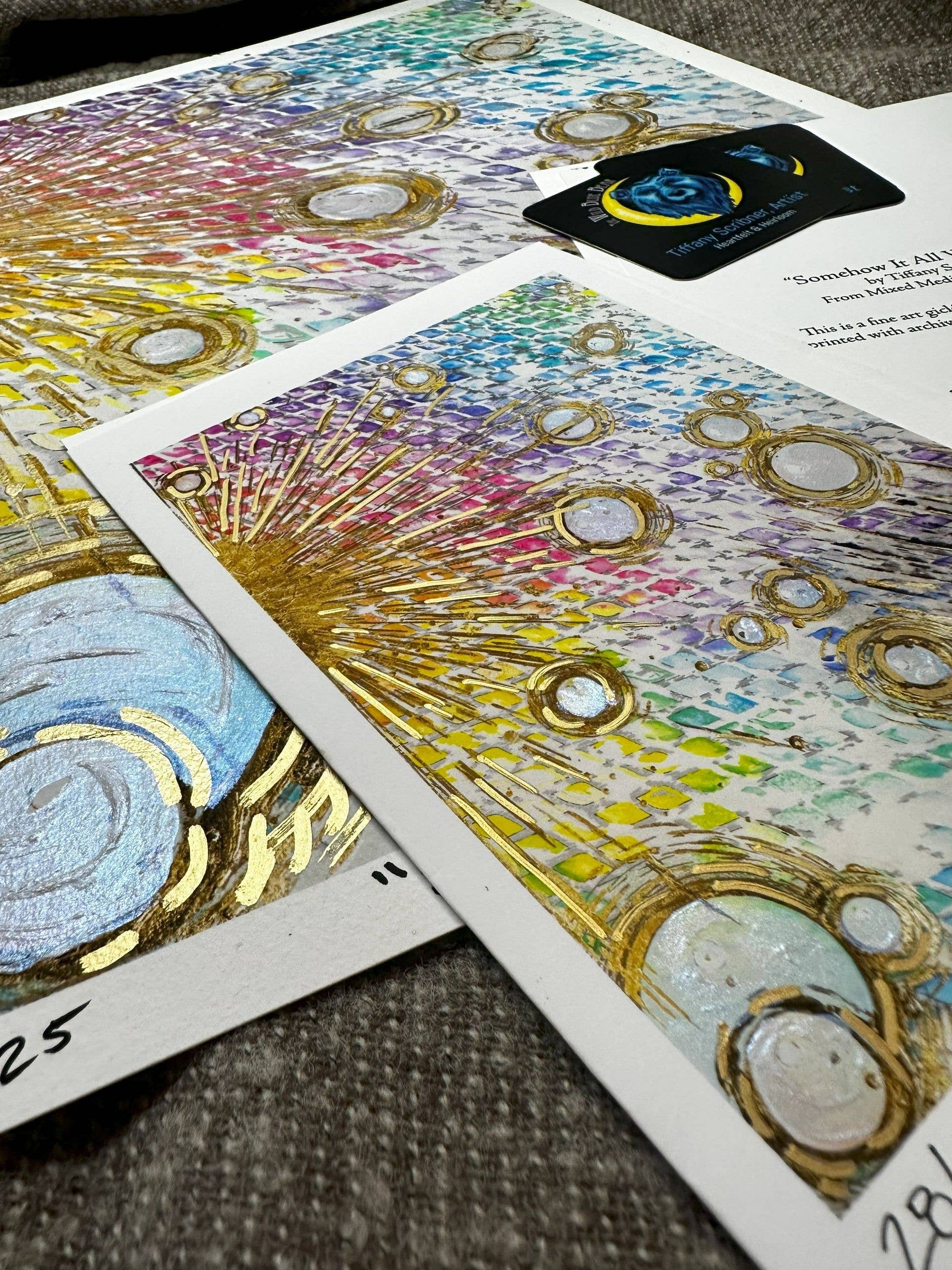 The Wild Blue Bear - Wholesale Art Print - Somehow It All Works Out Giclee Print4