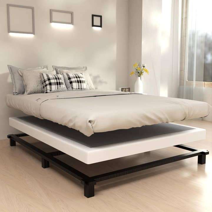 Queen 3 Inch Low Profile Box Spring Heavy Duty Metal Bed Base Mattress Foundation for wholesale on Faire1