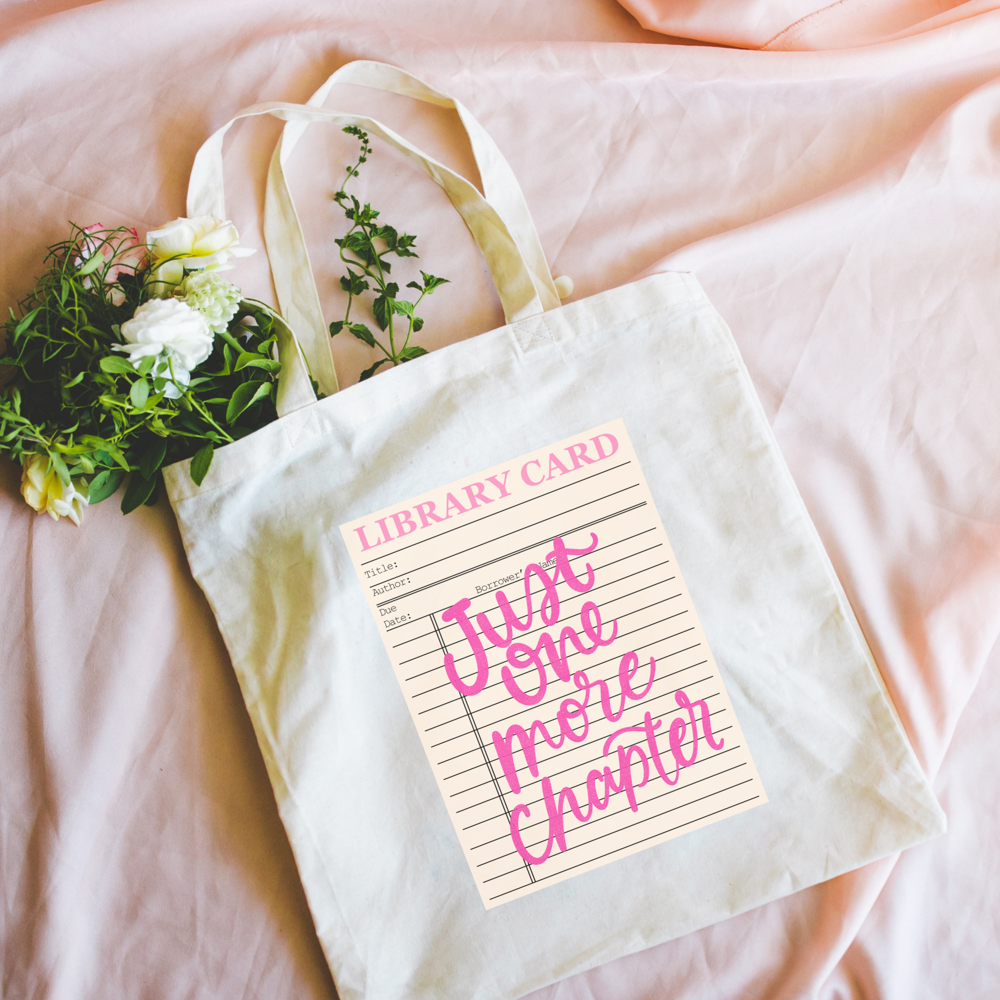 Literari Goods, Co | Book Themed Candles + Gifts - Wholesale Tote Bag - Women's - Tote Bag Bookstore | Reader Gift | Just One More Chapter3