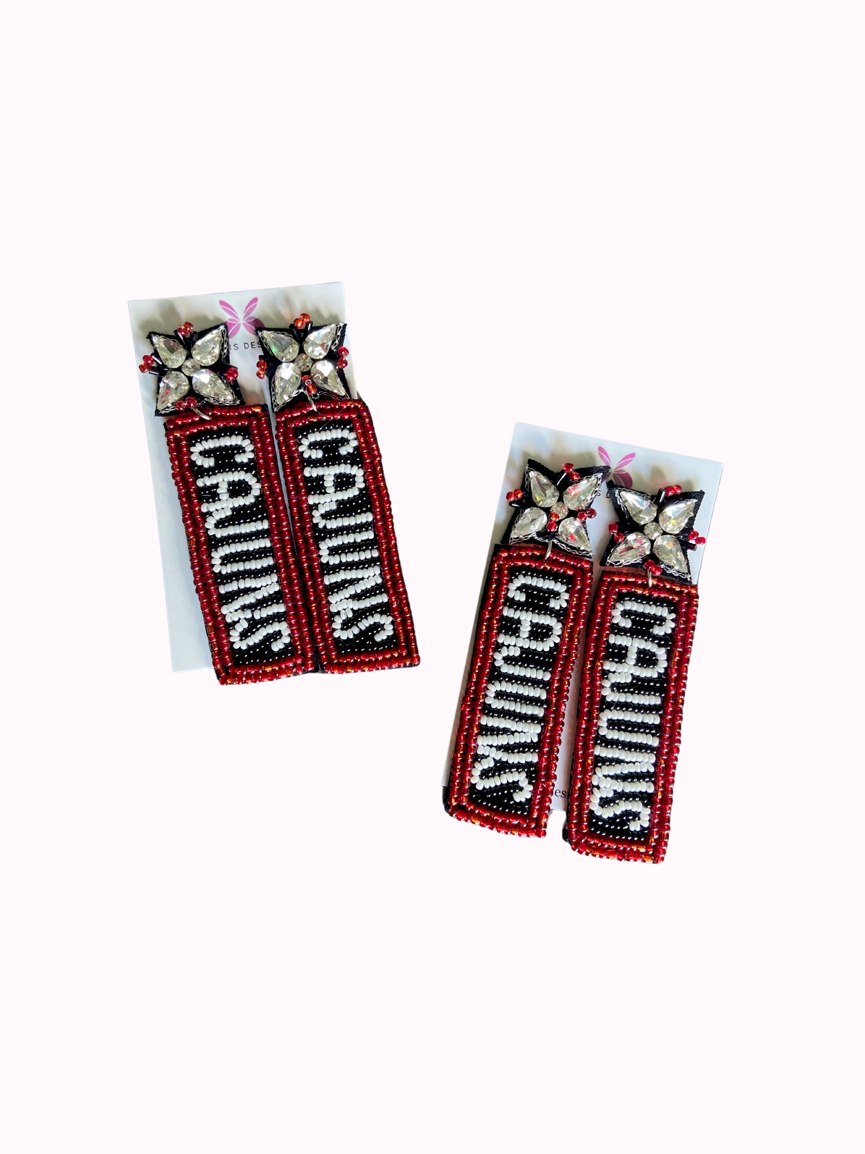 Valois Designs - Wholesale Dangle Earrings - Ragin' Cajuns Game Day Earrings - Lafayette1