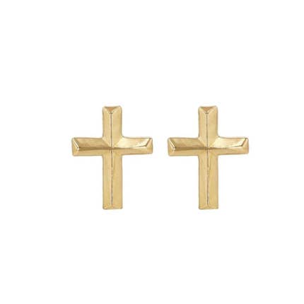 Micah Cross Studs for wholesale by Set & Stones