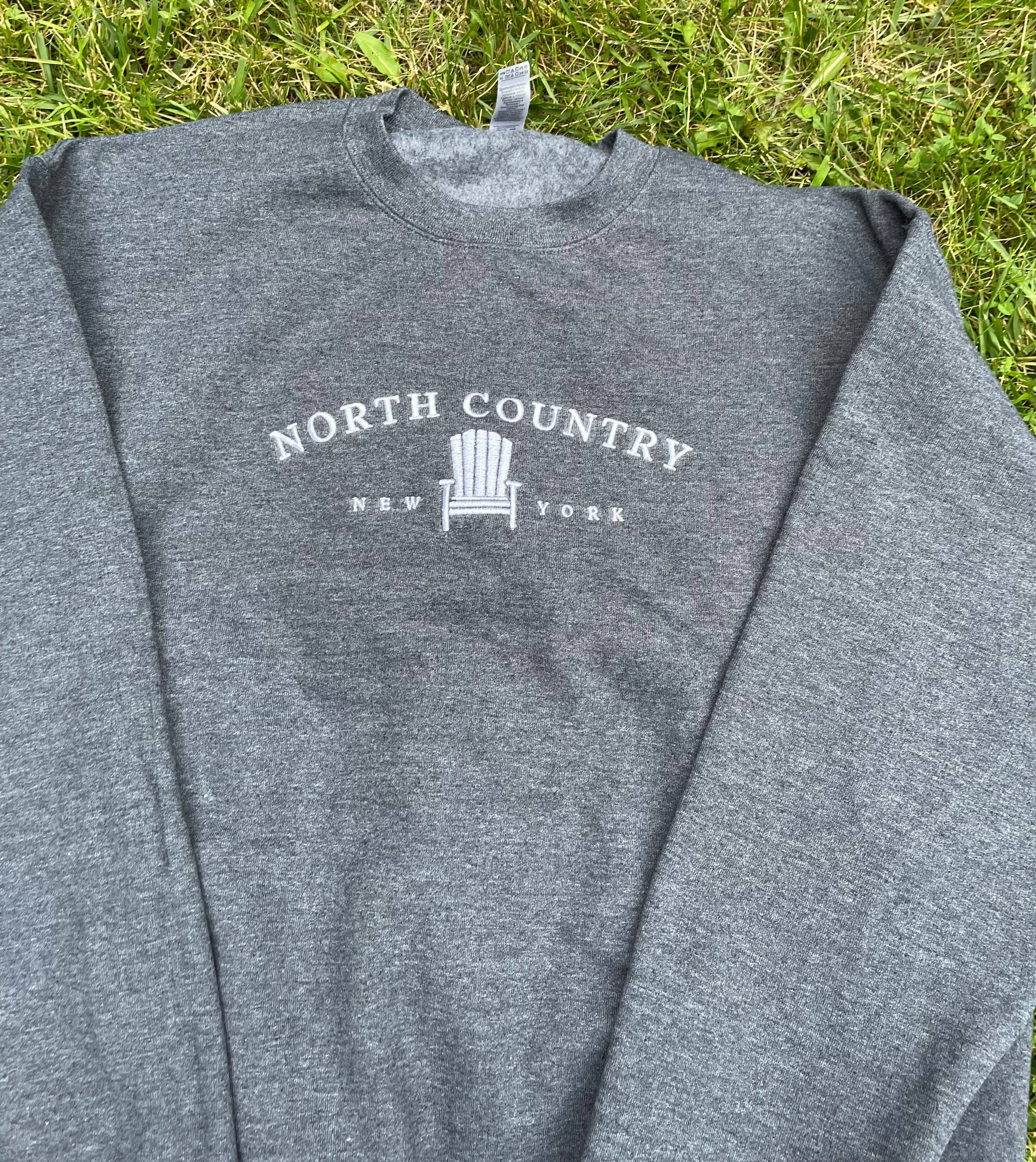 Just Wandering Co. - Wholesale Sweatshirt - Women's - North Country Gildan Crewneck | Plattsburgh, New York | Embr3