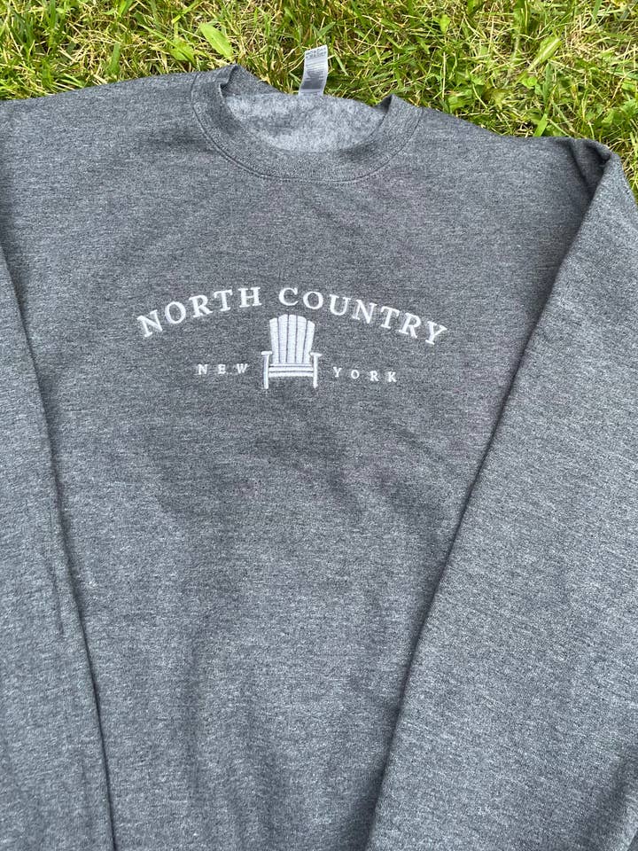 Just Wandering Co. - Wholesale Sweatshirt - Women's - North Country Gildan Crewneck | Plattsburgh, New York | Embr3