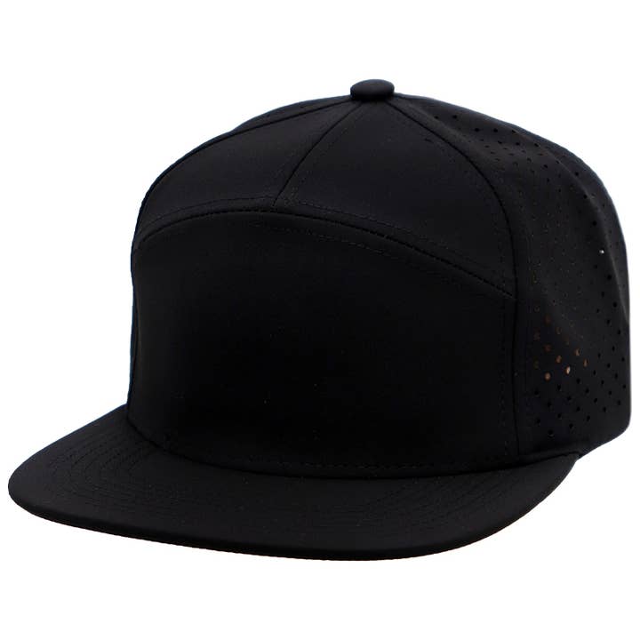Cap Zone – wholesale Keps med platt skärm – Unisex – Perforerad snapback med 7 skärmar med platt näbb