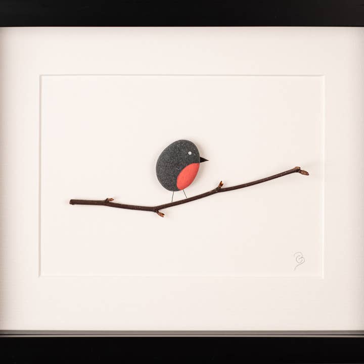 Das Mourne Robin Kiesel-Kunstbild für den Großhandel von Simply Mourne