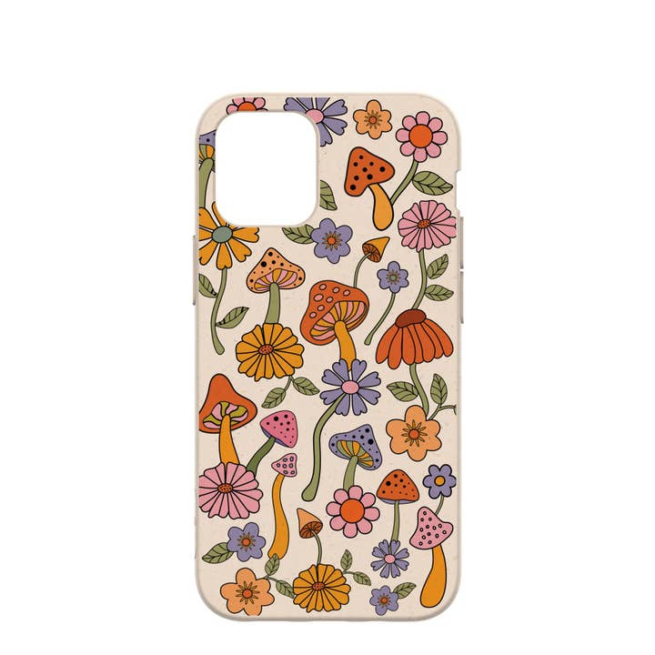 Coque Seashell Shrooms and Blooms pour iPhone 12 Mini pour la vente par Open Mind Developments Corporation