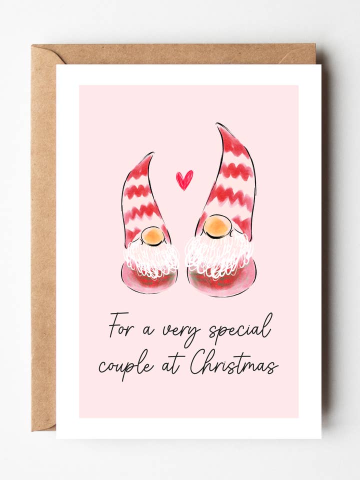 A6 Special Couple Christmas Card | Daughter | Son | Cute for wholesale by By Honey Studios