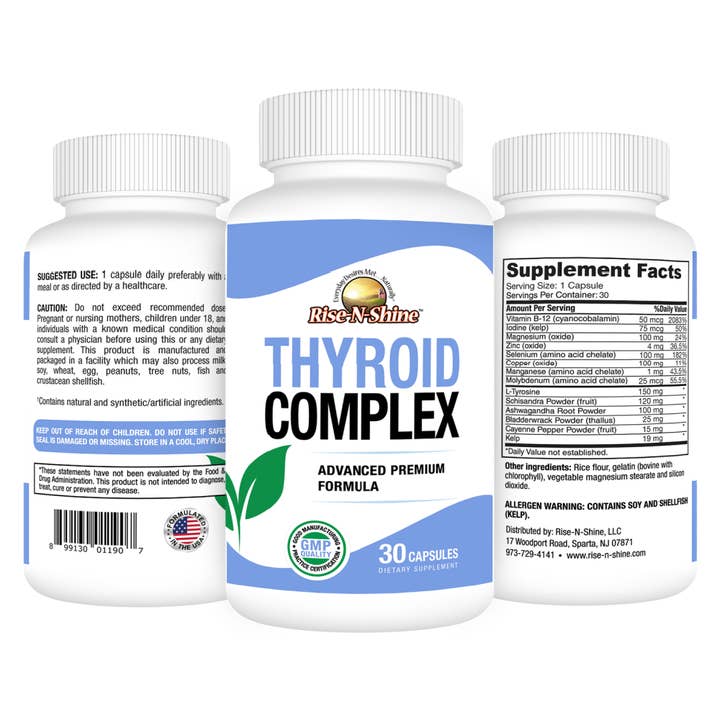 Rise-N-Shine Online – wholesale Oral supplement/vitamin – Thyroid Complex - 30 Ct.